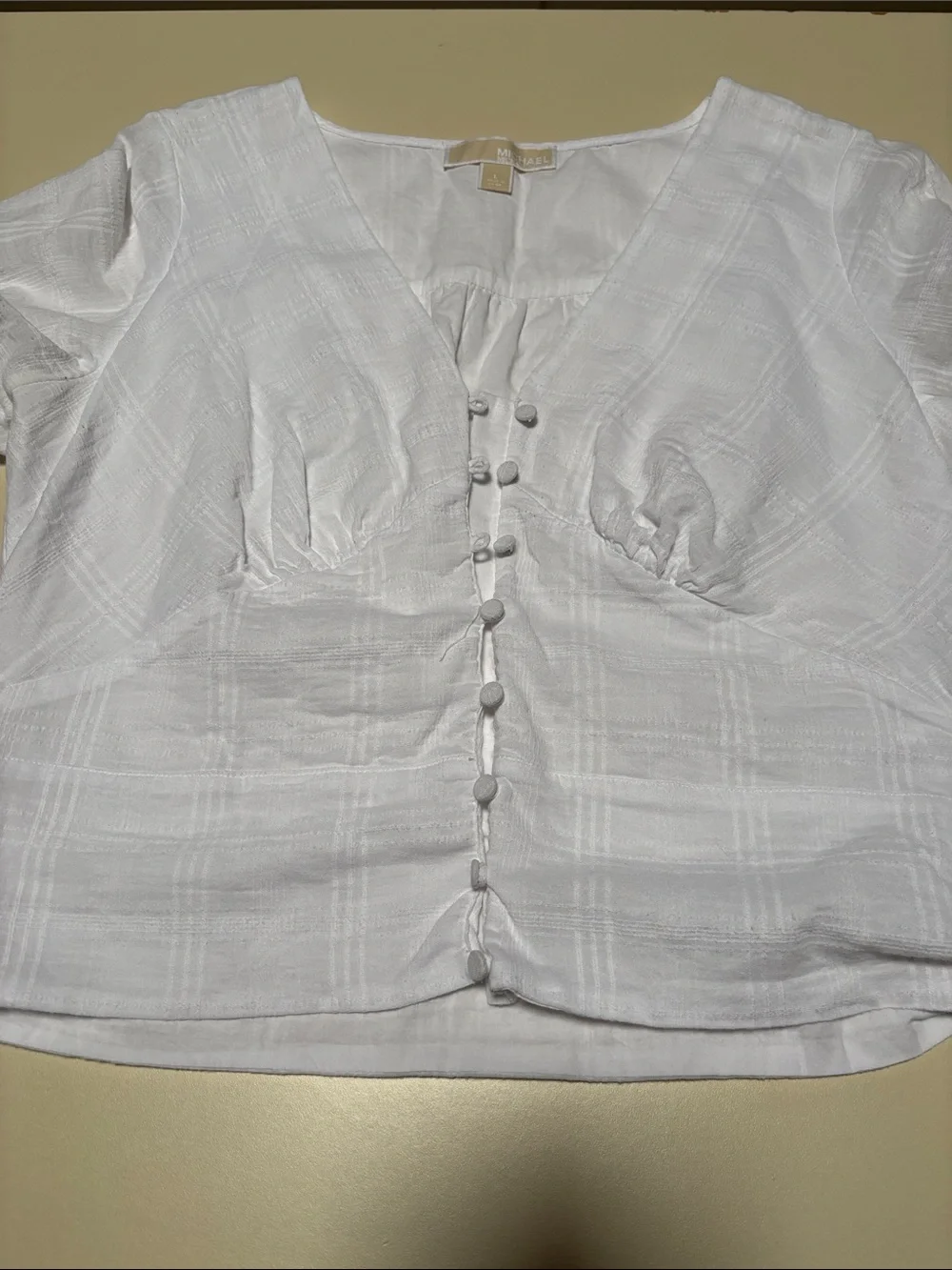Michael Kors White Crop Top